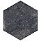 Mazzo Hex Black 8-1/2" x 9-3/4" Porcelain Floor and Wall Tile - Per Case of 9 - 4.05 Sq. Ft