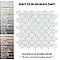 Expressions Scalloped White Glass Mosaic Tile - Per Sheet - .96 Sq. Ft. Per Sheet
