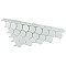 Expressions Scalloped White Glass Mosaic Tile - Per Sheet - .96 Sq. Ft. Per Sheet