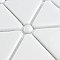 Expressions Treux White Glass Mosaic Tile - Per Sheet - .93 Sq. Ft. Per Sheet