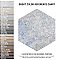 Emotion Hex Grey 9-7/8" x 11-1/4" Porcelain Floor & Wall Tile - 17 Tiles Per Case - 10.03 Sq. Ft.