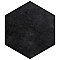Industrial Hex Black 8-1/2" x 9-7/8" Porcelain Floor & Wall Tile - 9 Tiles Per Case - 4.05 Sq. Ft.
