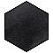 Industrial Hex Black 8-1/2" x 9-7/8" Porcelain Floor & Wall Tile - 9 Tiles Per Case - 4.05 Sq. Ft.