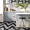 Industrial Hex Black 8-1/2" x 9-7/8" Porcelain Floor & Wall Tile - 9 Tiles Per Case - 4.05 Sq. Ft.