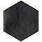 Industrial Hex Black 8-1/2" x 9-7/8" Porcelain Floor & Wall Tile - 9 Tiles Per Case - 4.05 Sq. Ft.