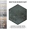 Industrial Hex Green 8-1/2" x 9-7/8" Porcelain Floor & Wall Tile - 9 Tiles Per Case - 4.05 Sq. Ft.