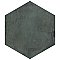 Industrial Hex Green 8-1/2" x 9-7/8" Porcelain Floor & Wall Tile - 9 Tiles Per Case - 4.05 Sq. Ft.