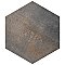 Industrial Hex Multi Mix 8-1/2" x 9-7/8" Porcelain Floor & Wall Tile - 9 Tiles Per Case - 4.05 Sq. Ft.