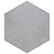 Industrial Hex Silver 8-1/2" x 9-7/8" Porcelain Floor & Wall Tile - 9 Tiles Per Case - 4.05 Sq. Ft.
