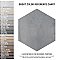 Recycle Hex Antique 8-1/2" x 9-7/8" Porcelain Floor & Wall Tile - 9 Tiles Per Case - 4.05 Sq. Ft.