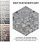 Recycle Hex River White 8-1/2" x 9-7/8" Porcelain Floor & Wall Tile - 9 Tiles Per Case - 4.05 Sq. Ft.