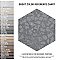 Recycle Hex Venice 8-1/2" x 9-7/8" Porcelain Floor & Wall Tile - 9 Tiles Per Case - 4.05 Sq. Ft.