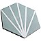 Horizon Dusk Hex Aguamarina 7-3/4" x 9" Porcelain Floor & Wall Tile - Per Case of 24 - 8.88 Sq. Ft