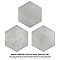 Horizon Hex Gris 7-3/4" x 9" Porcelain Floor & Wall Tile - Per Case of 24 - 8.88 Sq. Ft