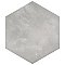 Horizon Hex Gris 7-3/4" x 9" Porcelain Floor & Wall Tile - Per Case of 24 - 8.88 Sq. Ft