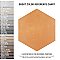 Horizon Hex Mostaza 7-3/4" x 9" Porcelain Floor & Wall Tile - Per Case of 24 - 8.88 Sq. Ft