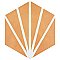 Horizon Dusk Hex Mostaza 7-3/4" x 9" Porcelain Floor & Wall Tile - Per Case of 24 - 8.88 Sq. Ft