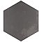 Horizon Hex Nero 7-3/4" x 9" Porcelain Floor & Wall Tile - Per Case of 24 - 8.88 Sq. Ft