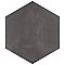 Horizon Hex Nero 7-3/4" x 9" Porcelain Floor & Wall Tile - Per Case of 24 - 8.88 Sq. Ft