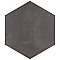 Horizon Hex Nero 7-3/4" x 9" Porcelain Floor & Wall Tile - Per Case of 24 - 8.88 Sq. Ft