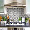 Arte Loire Silver 9-3/4" x 9-3/4" Porcelain Tile - Per Case of 16 Tile - 10.88 Sq. Ft. Per Case