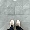 Aspdin Rigato Grey 9-3/4" x 9-3/4" Porcelain Floor and Wall Tile - 16 Tiles Per Case - 10.88 Square Feet