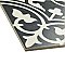 Arte Black 9-3/4" x 9-3/4" Porcelain Tile - Black/Gray- Per Case of 16 - 11.11 Square Feet