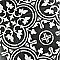 Arte Black 9-3/4" x 9-3/4" Porcelain Tile - Black/Gray- Per Case of 16 - 11.11 Square Feet