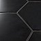Textile Basic Hex Black 8-5/8" x 9-7/8" Porcelain Tile - Sold Per Case of 25 - 11.56 Square Feet