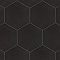 Textile Basic Hex Black 8-5/8" x 9-7/8" Porcelain Tile - Sold Per Case of 25 - 11.56 Square Feet