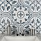 Cassis Arte Blue 9-3/4" x 9-3/4" Porcelain Tile - Per Case of 16 Tile - 10.88 Sq. Ft. Per Case