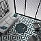 Cassis Sete Blue 9-3/4" x 9-3/4" Porcelain Tile - Per Case of 16 - 11.11 Square Feet