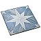Cassis Stella Blue Day 9-3/4" x 9-3/4" Porcelain Tile - Per Case of 16 - 11.11 Square Feet