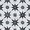 Cassis Stella Black 9-3/4" x 9-3/4" Porcelain Tile - Per Case of 16 - 11.11 Square Feet