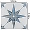 Cassis Stella Blue 9-3/4" x 9-3/4" Porcelain Tile - Per Case of 16 - 11.11 Square Feet