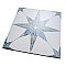 Cassis Stella Blue 9-3/4" x 9-3/4" Porcelain Tile - Per Case of 16 - 11.11 Square Feet
