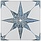 Cassis Stella Blue 9-3/4" x 9-3/4" Porcelain Tile - Per Case of 16 - 11.11 Square Feet