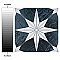 Cassis Stella Black Night 9-3/4" x 9-3/4" Porcelain Tile - Per Case of 16 - 11.11 Square Feet