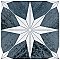 Cassis Stella Black Night 9-3/4" x 9-3/4" Porcelain Tile - Per Case of 16 - 11.11 Square Feet