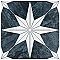 Cassis Stella Black Night 9-3/4" x 9-3/4" Porcelain Tile - Per Case of 16 - 11.11 Square Feet