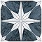 Cassis Stella Black Night 9-3/4" x 9-3/4" Porcelain Tile - Per Case of 16 - 11.11 Square Feet