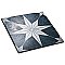 Cassis Stella Black Night 9-3/4" x 9-3/4" Porcelain Tile - Per Case of 16 - 11.11 Square Feet