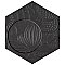Gaudi Black Hex Ducados 8-5/8" x 9-7/8" Porcelain Tile - Per Case of 25 Tile - 11.41 Sq. Ft. Per Case