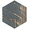 Gaugin Hex Catan Shadow 8-5/8" x 9-7/8" Porcelain Floor & Wall Tile - 25 Tiles Per Case - 11.5 Sq. Ft.