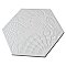 Gaudi Lux White Hex 8-5/8" x 9-7/8" Porcelain Tile - Per Case of 25 Tile - 11.41 Sq. Ft. Per Case