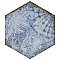 Gaudi React Hex Marina 8-5/8" x 9-7/8" Porcelain Tile - Per Case of 25 Tile - 11.41 Sq. Ft. Per Case