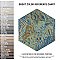 Gaudi React Hex Ocean 8-5/8" x 9-7/8" Porcelain Tile - Per Case of 25 Tile - 11.41 Sq. Ft. Per Case