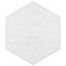 Gaudi White Hex Ducados 8-5/8" x 9-7/8" Porcelain Tile - Per Case of 25 Tile - 11.41 Sq. Ft. Per Case