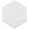 Gaudi White Hex Ducados 8-5/8" x 9-7/8" Porcelain Tile - Per Case of 25 Tile - 11.41 Sq. Ft. Per Case