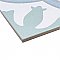 Lacour Aqua Porcelain Tile - 9-3/4" x 9-3/4" - Sold Per Case of 16 - 10.88 Sq Ft Per Case